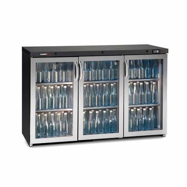 VITRINE MAXIGLASS NOVERTA, 315L, ENCAD. PTES INOX